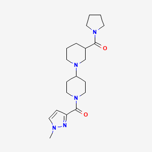 1'-[(1-methyl-1H-pyrazol-3-yl)carbonyl]-3-(pyrrolidin-1-ylcarbonyl)-1,4'-bipiperidine