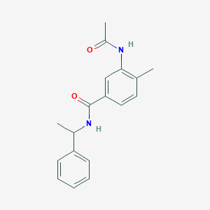 3-(acetylamino)-4-methyl-N-(1-phenylethyl)benzamide