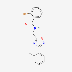 2-bromo-N-{[3-(2-methylphenyl)-1,2,4-oxadiazol-5-yl]methyl}benzamide