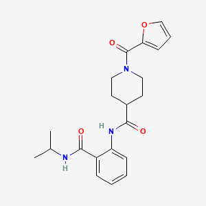 1-(2-furoyl)-N-{2-[(isopropylamino)carbonyl]phenyl}piperidine-4-carboxamide