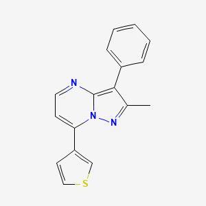 2-Methyl-3-phenyl-7-(thiophen-3-yl)pyrazolo[1,5-a]pyrimidine