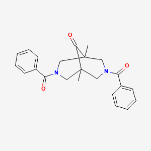 3,7-dibenzoyl-1,5-dimethyl-3,7-diazabicyclo[3.3.1]nonan-9-one