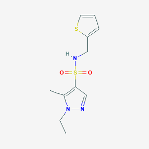 1-ethyl-5-methyl-N-(2-thienylmethyl)-1H-pyrazole-4-sulfonamide