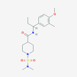 1-[(dimethylamino)sulfonyl]-N-[1-(4-methoxy-3-methylphenyl)propyl]-4-piperidinecarboxamide