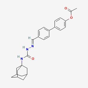 4'-[(E)-({[(Adamantan-1-YL)carbamoyl]amino}imino)methyl]-[1,1'-biphenyl]-4-YL acetate