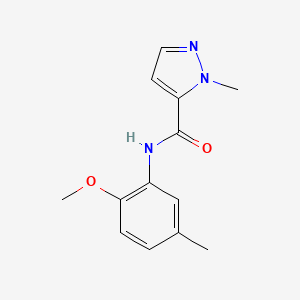 N-(2-methoxy-5-methylphenyl)-1-methyl-1H-pyrazole-5-carboxamide