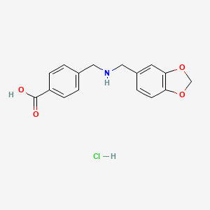 4-{[(1,3-benzodioxol-5-ylmethyl)amino]methyl}benzoic acid hydrochloride