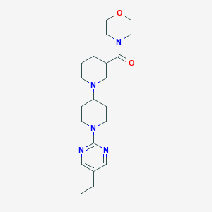 molecular formula C21H33N5O2 B5331770 1'-(5-ethylpyrimidin-2-yl)-3-(morpholin-4-ylcarbonyl)-1,4'-bipiperidine 