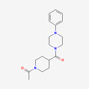 1-[(1-acetyl-4-piperidinyl)carbonyl]-4-phenylpiperazine