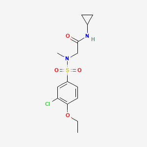 N~2~-[(3-chloro-4-ethoxyphenyl)sulfonyl]-N~1~-cyclopropyl-N~2~-methylglycinamide