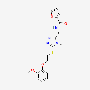 N-[(5-{[2-(2-methoxyphenoxy)ethyl]thio}-4-methyl-4H-1,2,4-triazol-3-yl)methyl]-2-furamide