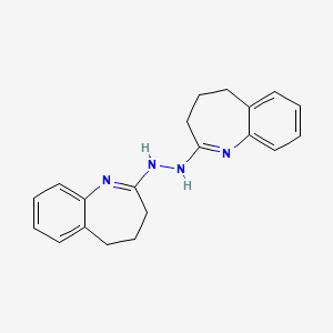 molecular formula C20H22N4 B5331839 1,3,4,5-tetrahydro-2H-1-benzazepin-2-one 1,3,4,5-tetrahydro-2H-1-benzazepin-2-ylidenehydrazone 