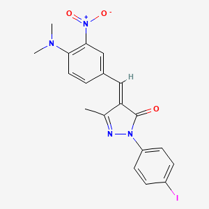 4-[4-(dimethylamino)-3-nitrobenzylidene]-2-(4-iodophenyl)-5-methyl-2,4-dihydro-3H-pyrazol-3-one