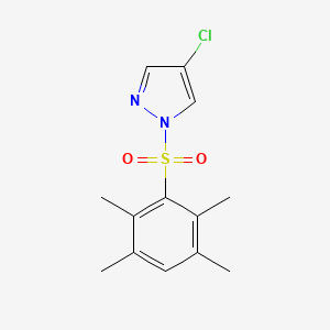 molecular formula C13H15ClN2O2S B5331860 4-chloro-1-[(2,3,5,6-tetramethylphenyl)sulfonyl]-1H-pyrazole 