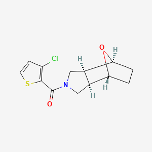 (1R*,2R*,6S*,7S*)-4-[(3-chloro-2-thienyl)carbonyl]-10-oxa-4-azatricyclo[5.2.1.0~2,6~]decane