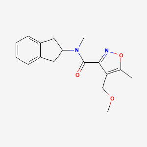 N-(2,3-dihydro-1H-inden-2-yl)-4-(methoxymethyl)-N,5-dimethylisoxazole-3-carboxamide