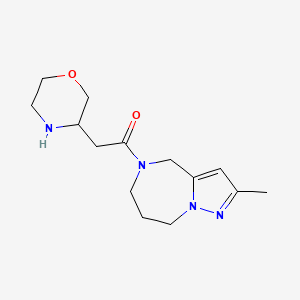 2-methyl-5-(3-morpholinylacetyl)-5,6,7,8-tetrahydro-4H-pyrazolo[1,5-a][1,4]diazepine hydrochloride