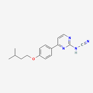 {4-[4-(3-methylbutoxy)phenyl]-2-pyrimidinyl}cyanamide