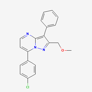 7-(4-chlorophenyl)-2-(methoxymethyl)-3-phenylpyrazolo[1,5-a]pyrimidine