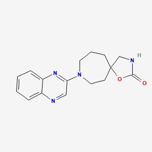 8-(2-quinoxalinyl)-1-oxa-3,8-diazaspiro[4.6]undecan-2-one