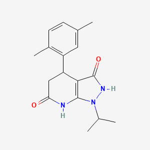 4-(2,5-dimethylphenyl)-1-isopropyl-4,7-dihydro-1H-pyrazolo[3,4-b]pyridine-3,6(2H,5H)-dione