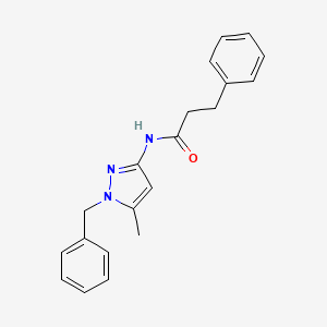 N-(1-benzyl-5-methyl-1H-pyrazol-3-yl)-3-phenylpropanamide