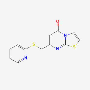 7-[(2-pyridinylthio)methyl]-5H-[1,3]thiazolo[3,2-a]pyrimidin-5-one