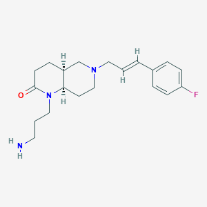 rel-(4aS,8aR)-1-(3-aminopropyl)-6-[(2E)-3-(4-fluorophenyl)-2-propen-1-yl]octahydro-1,6-naphthyridin-2(1H)-one dihydrochloride