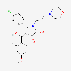 5-(4-chlorophenyl)-3-hydroxy-4-(4-methoxy-2-methylbenzoyl)-1-[3-(4-morpholinyl)propyl]-1,5-dihydro-2H-pyrrol-2-one