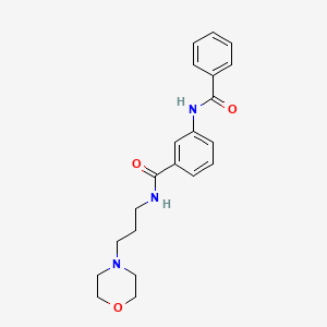 3-(benzoylamino)-N-[3-(4-morpholinyl)propyl]benzamide