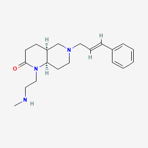 rel-(4aS,8aR)-1-[2-(methylamino)ethyl]-6-[(2E)-3-phenyl-2-propen-1-yl]octahydro-1,6-naphthyridin-2(1H)-one dihydrochloride