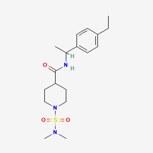 1-[(dimethylamino)sulfonyl]-N-[1-(4-ethylphenyl)ethyl]-4-piperidinecarboxamide