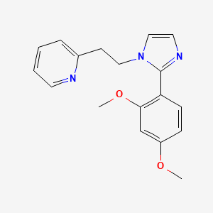 2-{2-[2-(2,4-dimethoxyphenyl)-1H-imidazol-1-yl]ethyl}pyridine