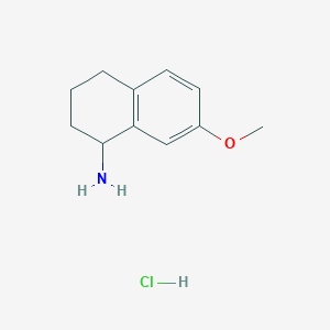 molecular formula C11H16ClNO B053322 7-甲氧基-1,2,3,4-四氢萘-1-胺盐酸盐 CAS No. 111758-82-8