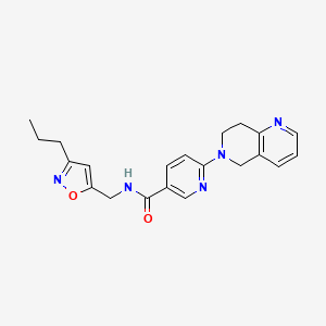 6-(7,8-dihydro-1,6-naphthyridin-6(5H)-yl)-N-[(3-propylisoxazol-5-yl)methyl]nicotinamide