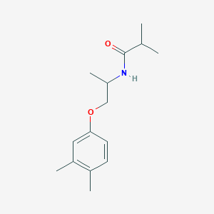 molecular formula C15H23NO2 B5332229 N-[2-(3,4-dimethylphenoxy)-1-methylethyl]-2-methylpropanamide 