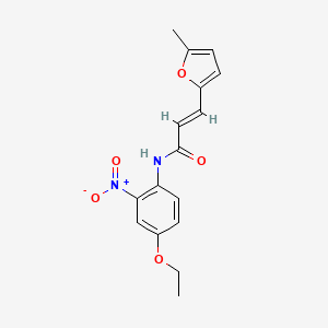 N-(4-ethoxy-2-nitrophenyl)-3-(5-methyl-2-furyl)acrylamide