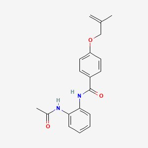 molecular formula C19H20N2O3 B5332268 N-[2-(acetylamino)phenyl]-4-[(2-methyl-2-propen-1-yl)oxy]benzamide 