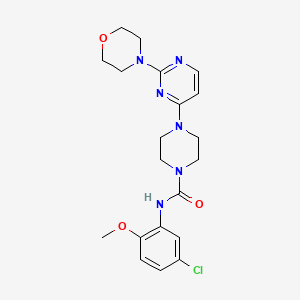 N-(5-chloro-2-methoxyphenyl)-4-[2-(4-morpholinyl)-4-pyrimidinyl]-1-piperazinecarboxamide