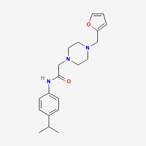 2-[4-(2-furylmethyl)-1-piperazinyl]-N-(4-isopropylphenyl)acetamide