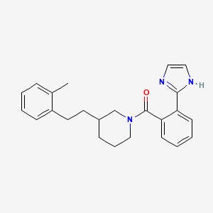 1-[2-(1H-imidazol-2-yl)benzoyl]-3-[2-(2-methylphenyl)ethyl]piperidine