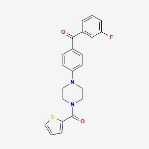 (3-fluorophenyl){4-[4-(2-thienylcarbonyl)-1-piperazinyl]phenyl}methanone