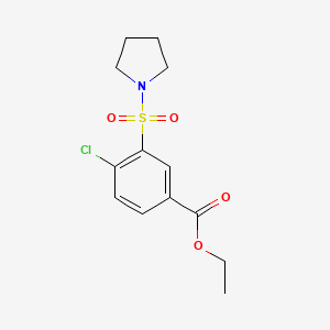 ethyl 4-chloro-3-(pyrrolidin-1-ylsulfonyl)benzoate