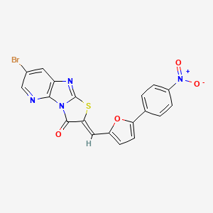 7-bromo-2-{[5-(4-nitrophenyl)-2-furyl]methylene}[1,3]thiazolo[2',3':2,3]imidazo[4,5-b]pyridin-3(2H)-one