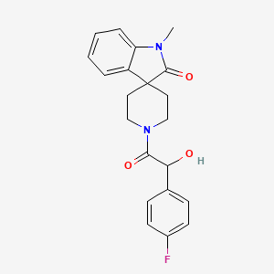 1'-[(4-fluorophenyl)(hydroxy)acetyl]-1-methylspiro[indole-3,4'-piperidin]-2(1H)-one