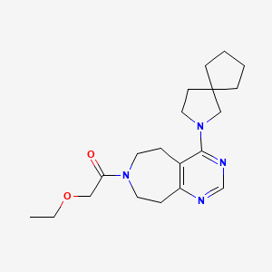 4-(2-azaspiro[4.4]non-2-yl)-7-(ethoxyacetyl)-6,7,8,9-tetrahydro-5H-pyrimido[4,5-d]azepine