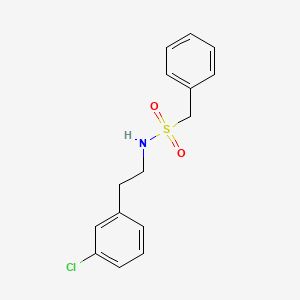 N-[2-(3-chlorophenyl)ethyl]-1-phenylmethanesulfonamide