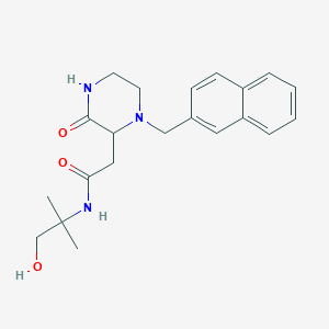 N-(2-hydroxy-1,1-dimethylethyl)-2-[1-(2-naphthylmethyl)-3-oxo-2-piperazinyl]acetamide