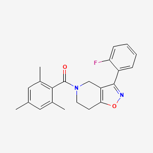 3-(2-fluorophenyl)-5-(mesitylcarbonyl)-4,5,6,7-tetrahydroisoxazolo[4,5-c]pyridine