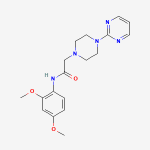 N-(2,4-dimethoxyphenyl)-2-[4-(2-pyrimidinyl)-1-piperazinyl]acetamide